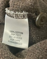 Sonoma Men’s Small Brown Long Sleeve Henley Shirt Waffle Knit Thermal Casual