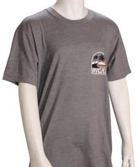 RVCA Sunny Days Short Sleeve T-Shirt 2XL Mens Smoke Grey Slim Fit NWT XXL