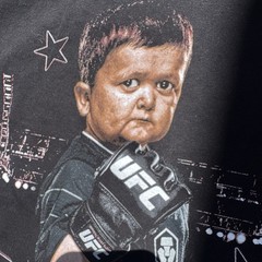 UFC Hasbulla Magomedov Shirt Mens Small Black MMA Graphic Tee Vs Everybody