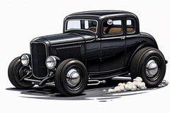 RETRO STYLE PETE EASTWOOD 1932 FORD CHASSIS & HOT ROD BUILDER T-SHIRTS CLASSIC!