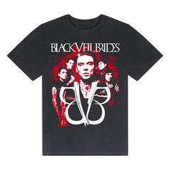New BLACK VEIL BRIDES Band Heavy Cotton Black T Shirt For Men Full Size BT267