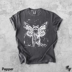 Raccoon Butterfly Wings Comfort Tee Woodland Forest Animal
