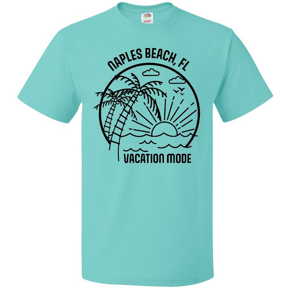 Inktastic Summer Vacation Mode Naples Beach Florida T-Shirt Sunshine Fun Sand