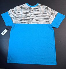 Ecko Unltd V-Neck Blue Atomic With Camo Men’s T-Shirt Sizes S, M, L, XL NWT