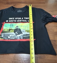 Boyz N The Hood Long Sleeve Crop Top T-Shirt Unisex Size L Long Sleeve Black