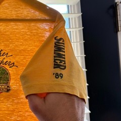 Vintage Paper Thin Burnout T-Shirt Men’s Size XS 1980s Yellow Myrtle Beach S/XS