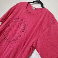 Red Hot Chili Peppers Graphic T-Shirt Mens XL Red Bay Island Sportswear Logo Tee