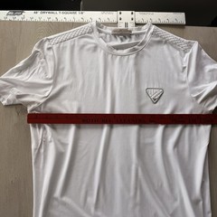 Bottega Veneta White Logo Patch T-Shirt Size 48 Made In Italy Luxury Tee