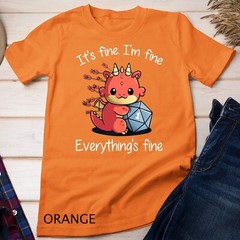 Everything’s Fine – RPG Funny Dragon Unisex T-shirt