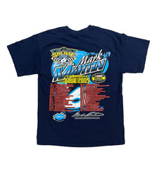 Vintage Y2K All Over NASCAR Mark Martin Farewell Tour Gildan Heavyweight Tee L