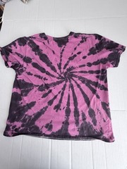 Dragon Ball Z Majin Buu Saga Tie Dye Graphic T-Shirt Mens Large Pink Black Goku