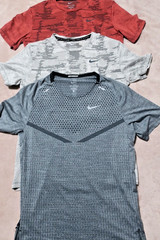 4 Lot Nike Men Dri-FIT ADV Running Division Techknit Shirt FB6868 Size S GrayRed