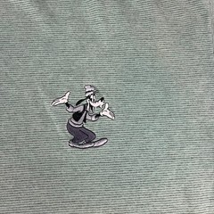 Mickey Unlimited T-Shirt Mens XL Green Striped Goofy Embroidered Vintage Disney