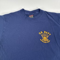 Vintage US Navy Soffe Shirt Men Medium Blue NAS Whidbey Island 90s