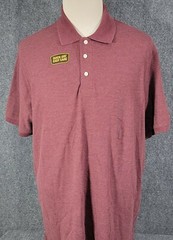 The Foundry Supply Co Adult Men’s Short Sleeve 3 Button Polo LT Autumn Burgundy