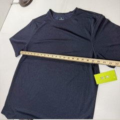Vively Men’s Large T Shirt Made in Lesotho Navy Blue NWT Athletic