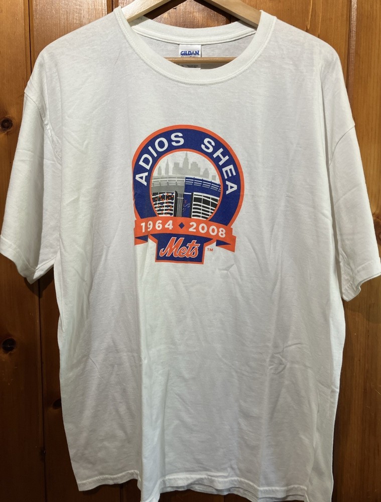 New 2008 NY New York Mets Final Season T Shirt Launch Adios Shea Stadium XL New