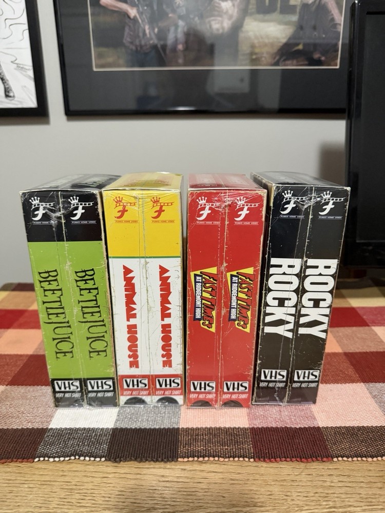 Funko VHS Boxed Men’s LIMITED EDITION T-shirt 4 Box Set Size Large /NEW