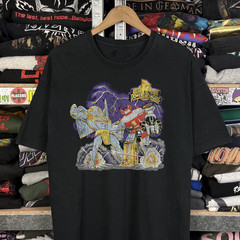 1994 Mighty Morphin Power Rangers Washed T-Shirt Black L