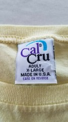 VTG CAL CRU MENS SHORT SLEEVE GECKO XL COTTON TSHIRT USA POLYESTER COTTON
