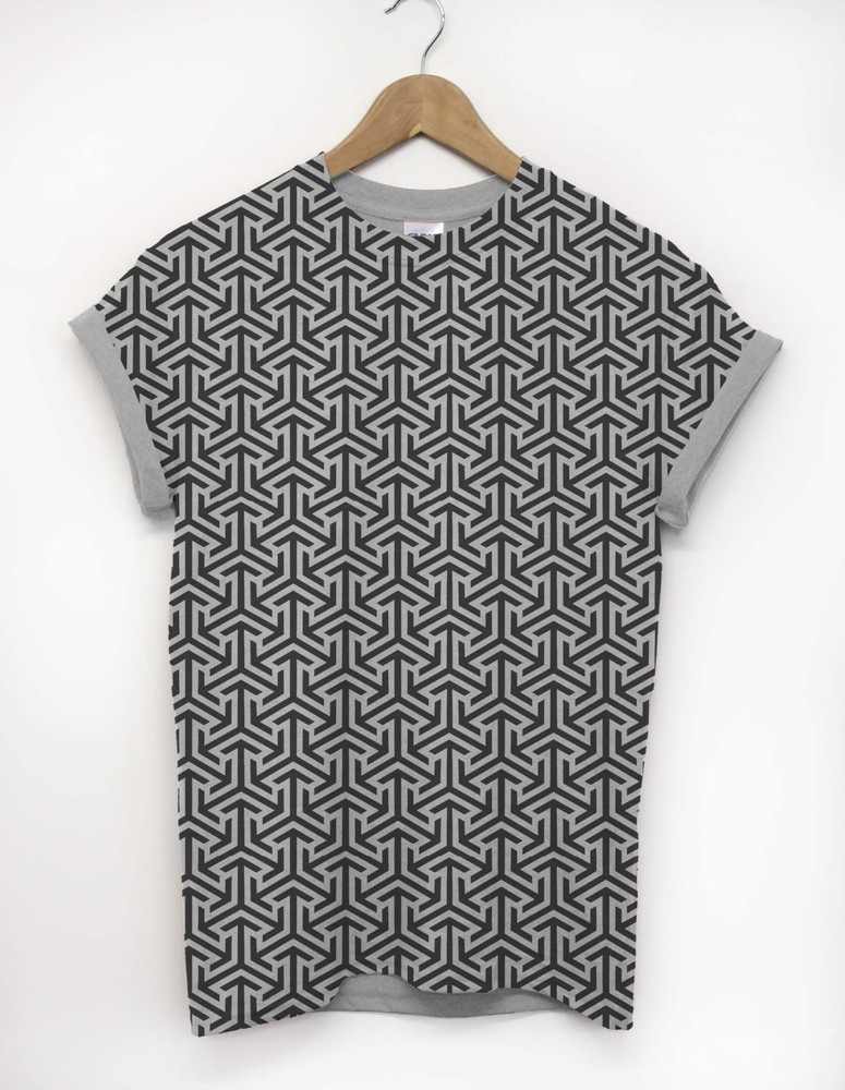 Up Arrow All Over T Shirt Fashion Geometric Geometry Mens Summer Winter Clothing