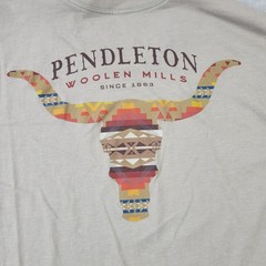 Pendleton Shirt Mens Large Beige Cascadia Skull 1863 Graphic