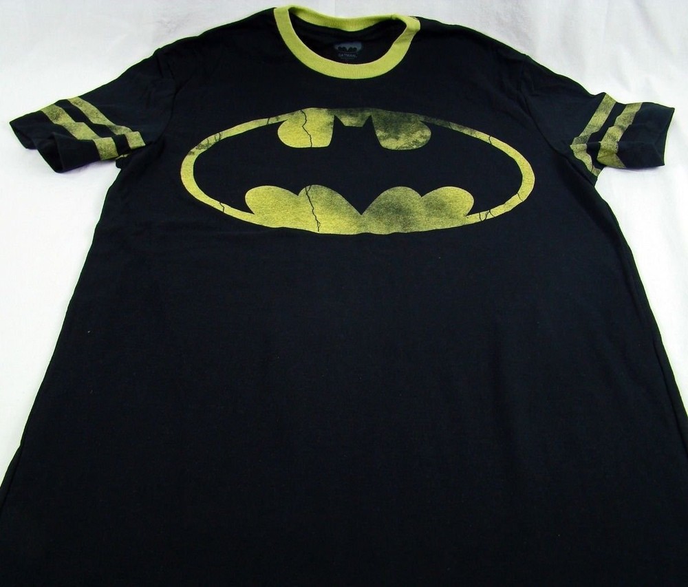 Mens NWT DC Comics Originals Super Hero Batman RingerT Shirt Any Size S M L 2X