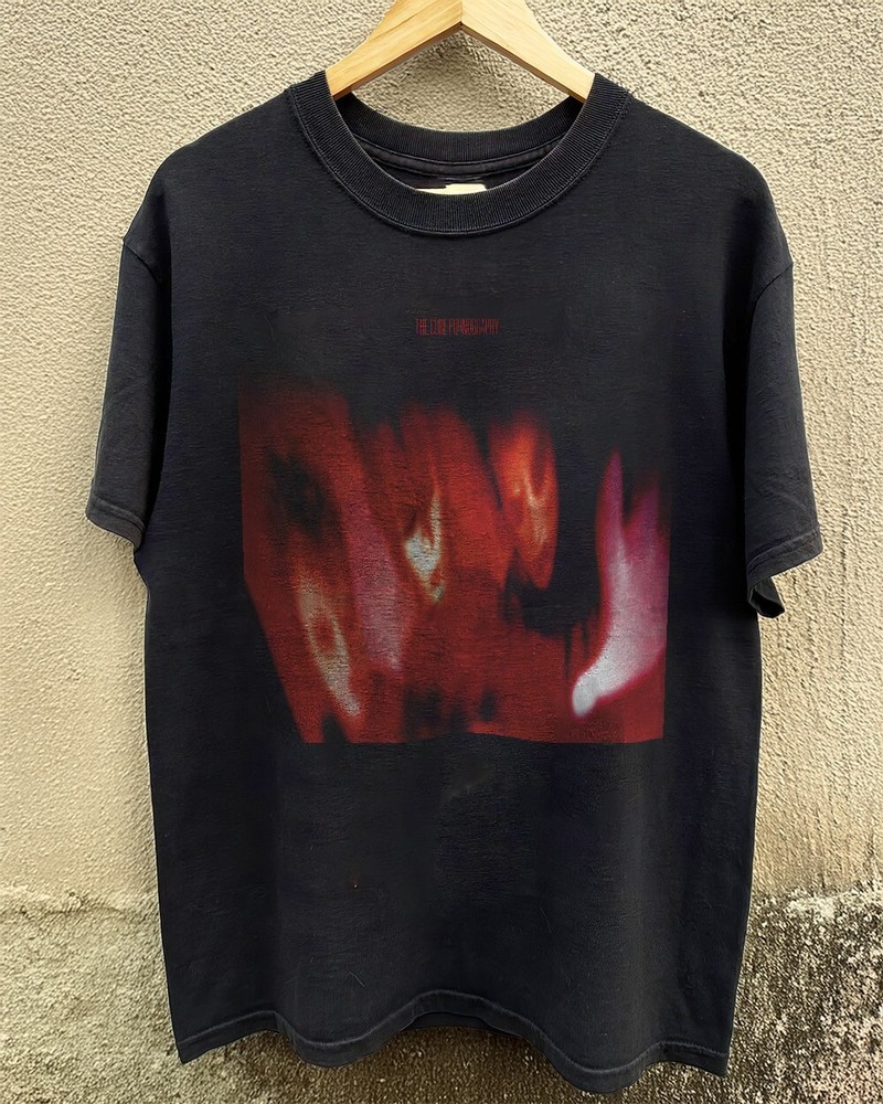 The Cure Pornography Album Vintage Gothic Band Tee