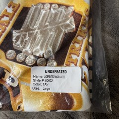 Undefeated Championship Rings Tee Shirt Tan Size L Brand New Unopened
