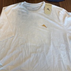 Tommy Bahama SZ XL Mens SS Tshirt White Lace Tequila Lime Good Times Cotton NWT