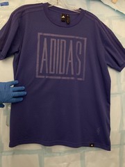 ADIDAS MENS ATHLETIC BREATHABLE MESH FABRIC SHIRT; Large ; Blue; PreOwned Exclnt