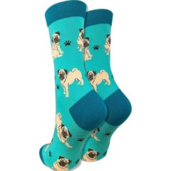 Women’s Premium Comfort Animal Socks Pug Socks 4-10