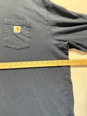Carhartt Dearborn Loose Fit Shirt Mens 3XL Navy Blue Logo Cotton Jersey Workwear
