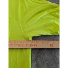 Carhartt Pocket T-Shirt Men’s Large Tall Hi Vis Yellow Loose Fit Workwear Tee