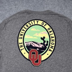 University of Oklahoma Fanatics T-Shirt Mens Large Graphic Gray NCAA Tee