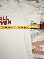 Fjallraven Logo Chalk White Graphic Organic Cotton Blend Outdoor T-Shirt Size XL