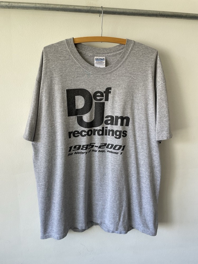 Vintage 2001 Def Jam Recordings Hip Hop Volume 1 T-Shirt Grey Mens XL