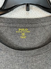 Polo Ralph Lauren Shirt Mens 2XB Big Gray Long Sleeve T Shirt Sweatshirt Pocket