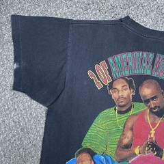Vintage 1990s Snoop Dogg Tupac 2 Of Amerikaz Most Wanted Rap Tee T-Shirt Sz L
