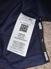 NWT Men’s PUMA Medium Navy Blue PACE Tee T-Shirt Lightweight / Reflective Logo