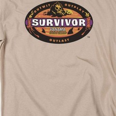 Survivor Panama Licensed Adult Unisex T-Shirt Regular Fit Tee SM-3X