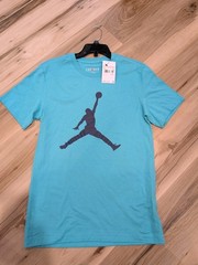 Jordan Men’s Jordan Jumpman Logo Shirt Sz. XS NEW CJ0921-393 Light Blue/Teal