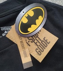 Batman The Theatrical Collection Double-Sided Embroidered T-Shirt~M~NEW W/ TAGS!