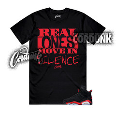 6 Infrared Salesman Black Light Crimson Solar Red T Shirt Match REAL