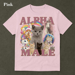 Alpha Male Kitten Funny Shirt – Cursed Cat Meme Tee Cat Lover Gift