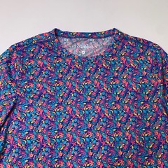 Chubbies Shirt Mens M Medium All Over Printed Tropical Floral Short Sleeve Crew