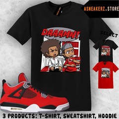 Tee Shirt Matching AJ 4 Toro Bravo 2026 Match Sneaker The Boondocks Damn T-Shirt