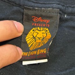 Disney The Lion King Shirt Mens Large Black Crew Neck Short Sleeves Tee