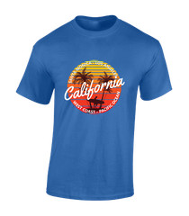CALIFORNIA WEST COAST MENS T SHIRT COOL SUMMER BEACH HOLIDAY CLOTHING TOP