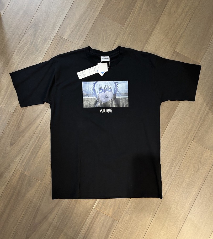 Jujutsu Kaisen Gojo Satoru Black Graphic T-Shirt NWT Tag Size 4L Japan